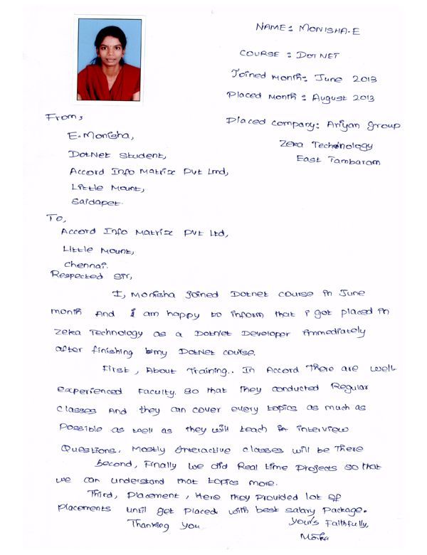 Dot Student Testimonial