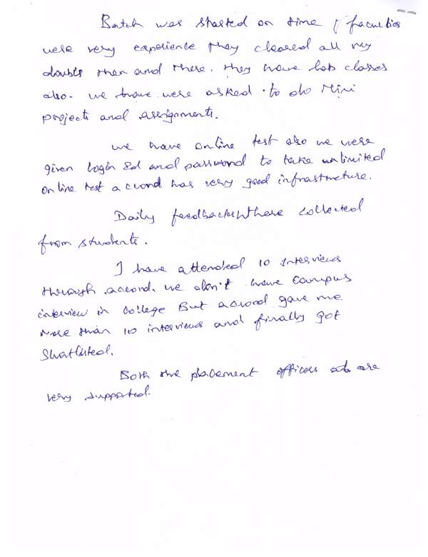 Dot Student Testimonial