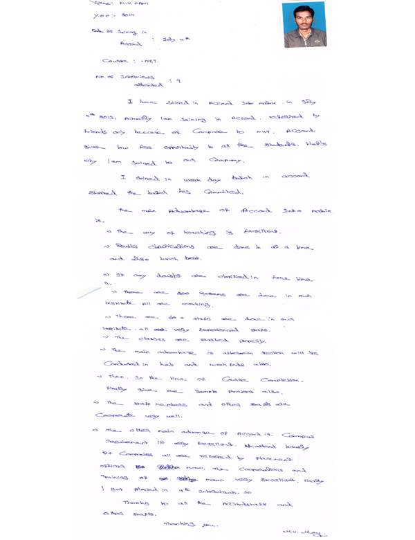 Dot Student Testimonial