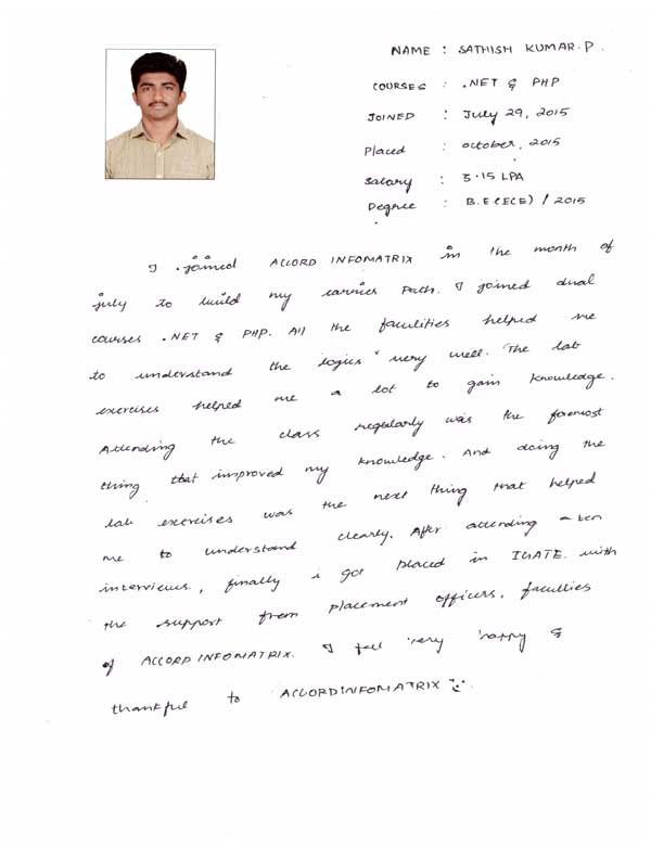 Dot Student Testimonial