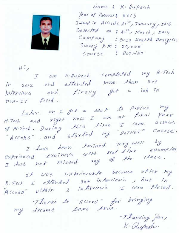 Dot Student Testimonial