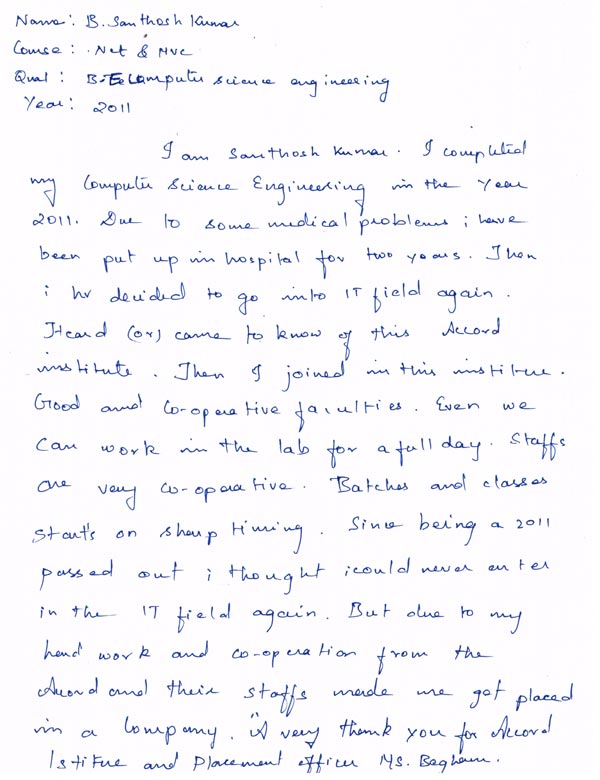 Dot Student Testimonial