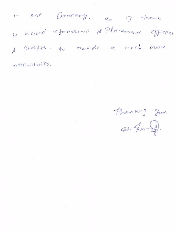 Dot Student Testimonial