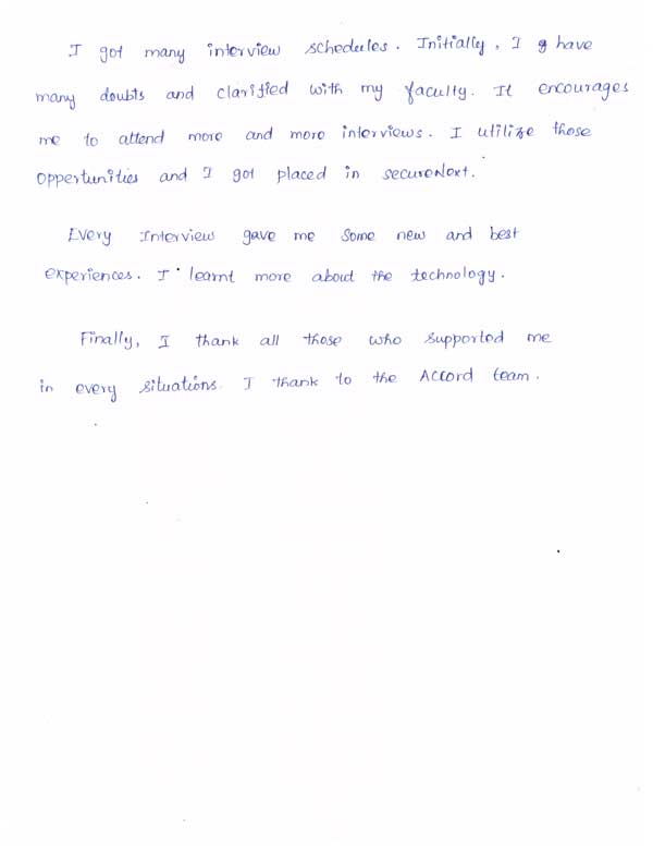 Dot Student Testimonial