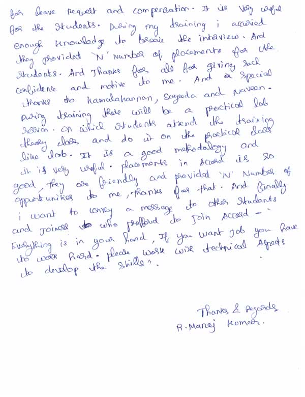 Dot Student Testimonial