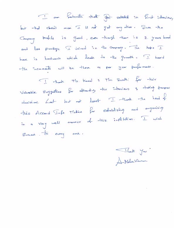 Dot Student Testimonial