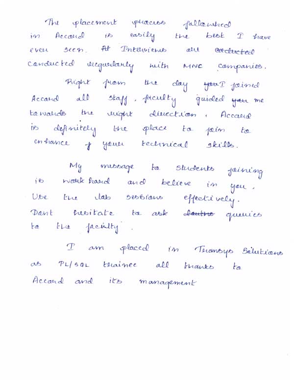 Dot Student Testimonial