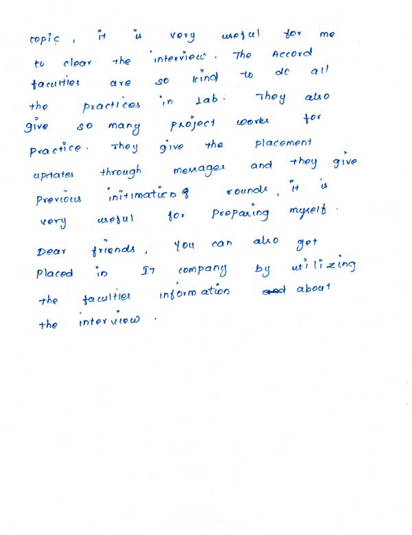 Dot Student Testimonial