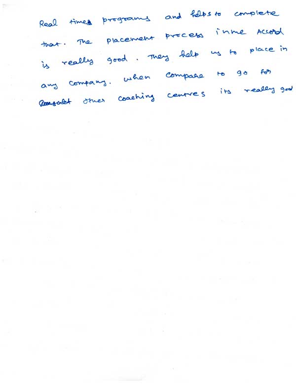 Dot Student Testimonial