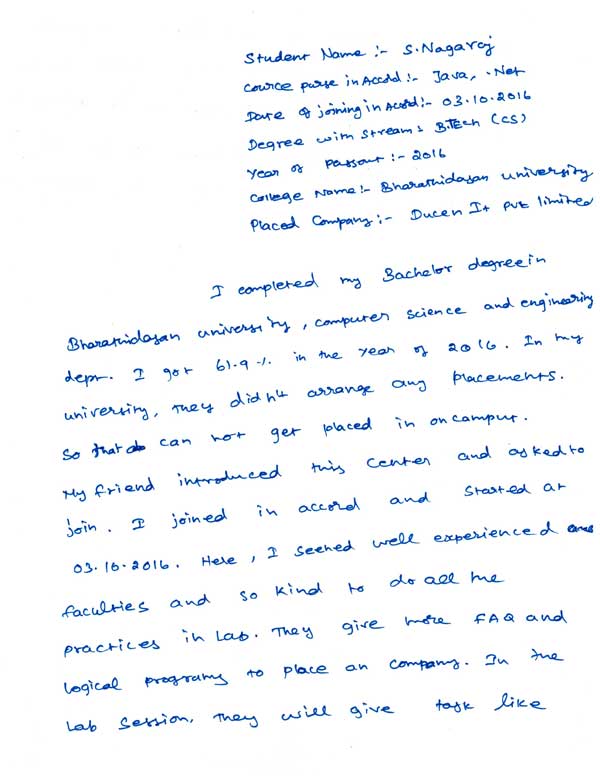 Dot Student Testimonial