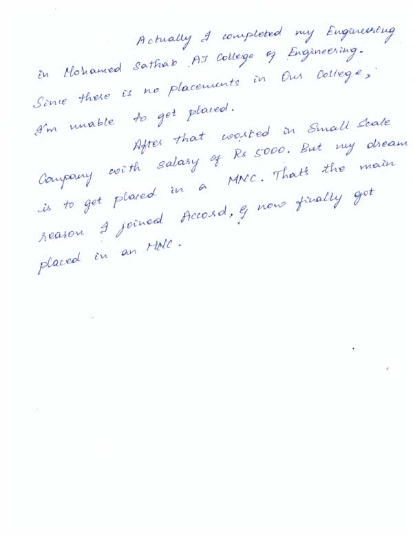 Dot Student Testimonial