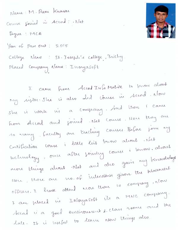 Dot Student Testimonial