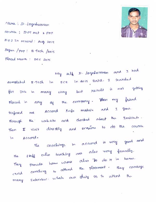 Dot Student Testimonial