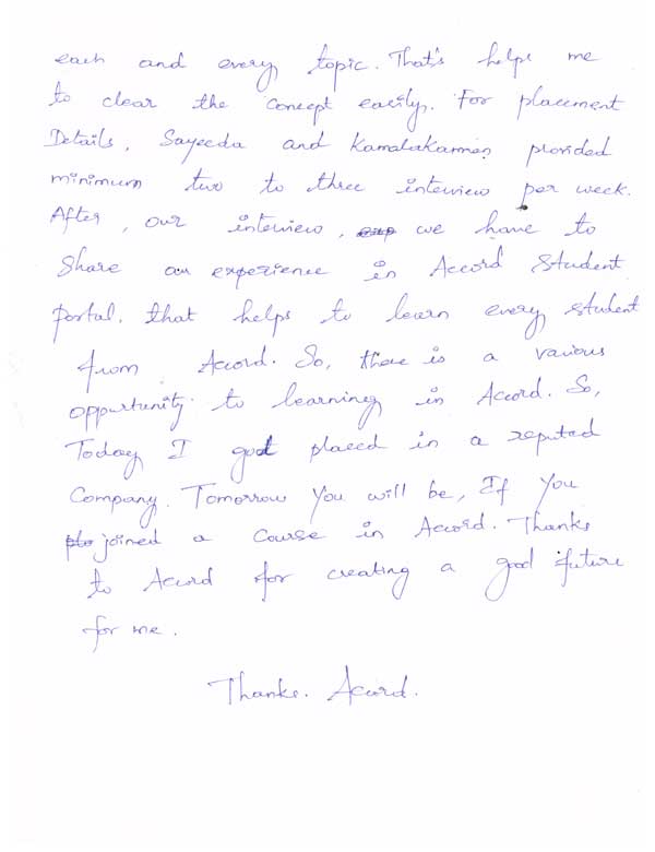 Dot Student Testimonial