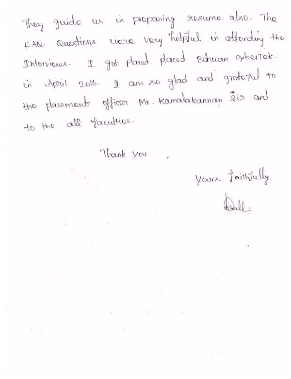 Dot Student Testimonial