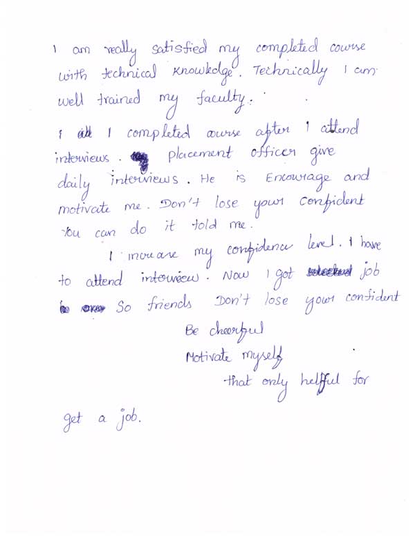 Dot Student Testimonial