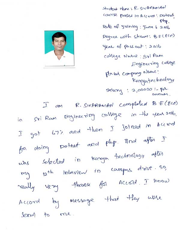 Dot Student Testimonial