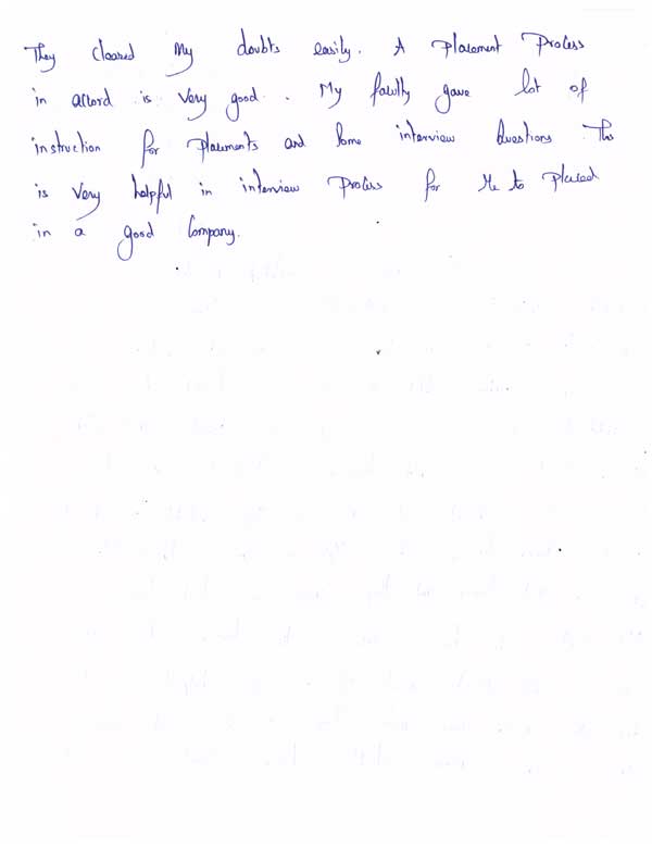 JAVA Student Testimonial