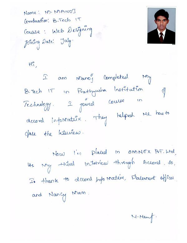 PHP Student Testimonial